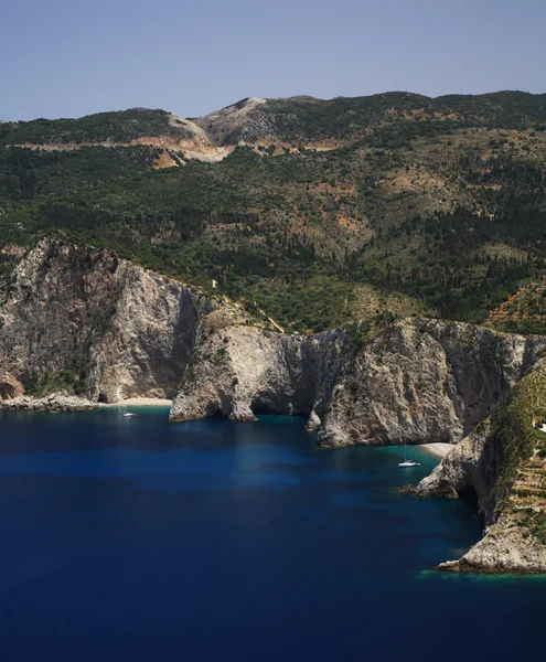 Felsige Küste von Kefalonia — Stockfoto