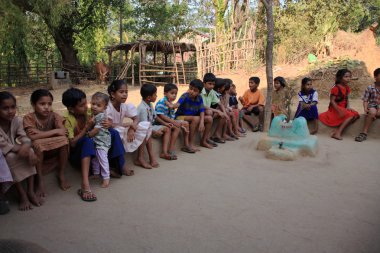 okul çocukları goa, Hindistan