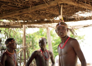 samburu köyün Genç savaşçılar
