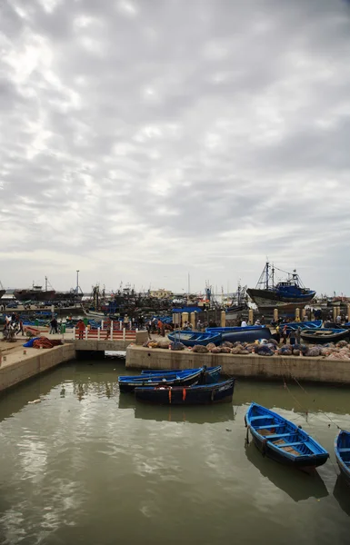 Essaouira working harbour — Stock Photo, Image