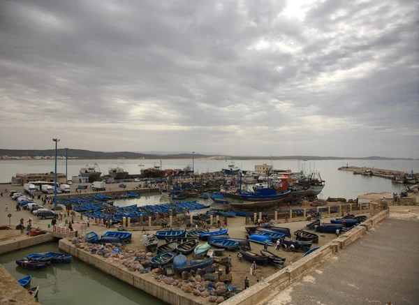 Puerto de trabajo en Essaouira —  Fotos de Stock