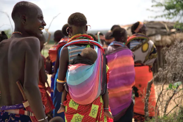 Samburu kvinnor och barn — Stockfoto