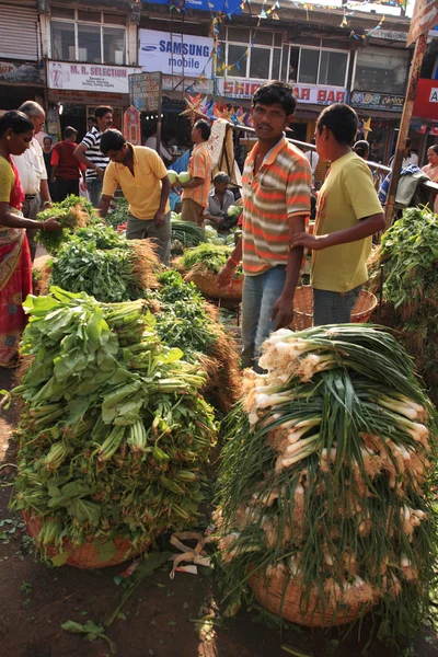 Marché Goan traditionnel — Photo