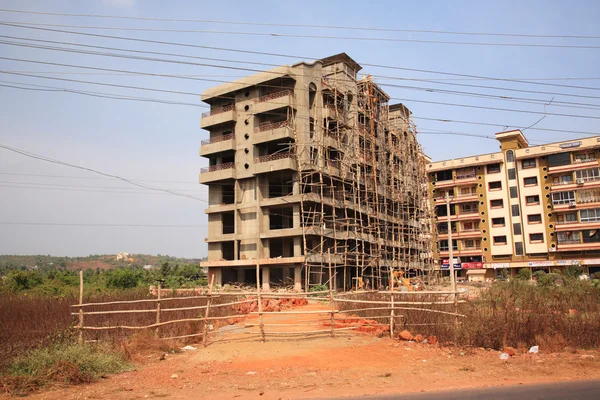 Travailleurs de la construction en Inde — Photo