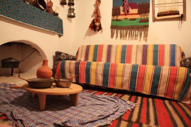 içinde geleneksel Türk evi