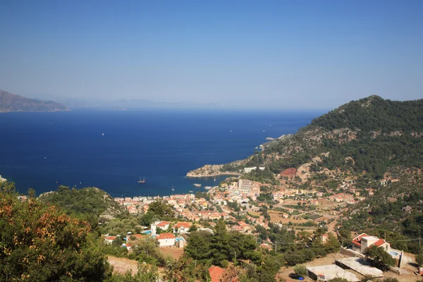 Vue sur la baie de Turunc Turquie — Photo