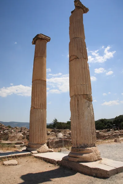 2 antike Säulen bei Ephesus — Stockfoto