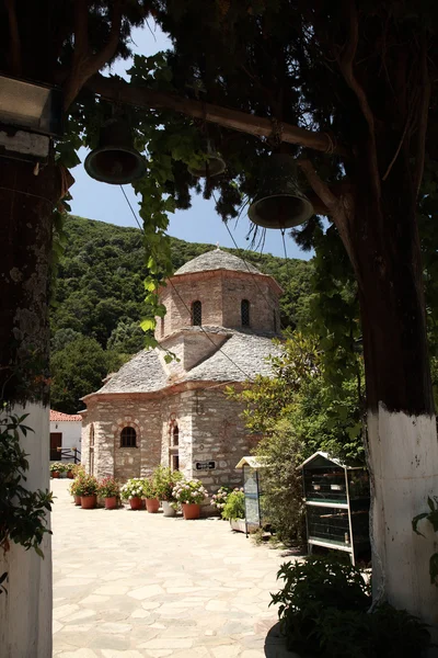 View to Evangelistria Monastery — Stock Photo, Image