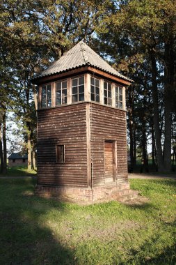 eski ahşap Saat Kulesi, auschwitz