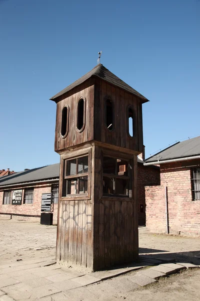 Turnul de veghe, Auschwitz — Fotografie, imagine de stoc