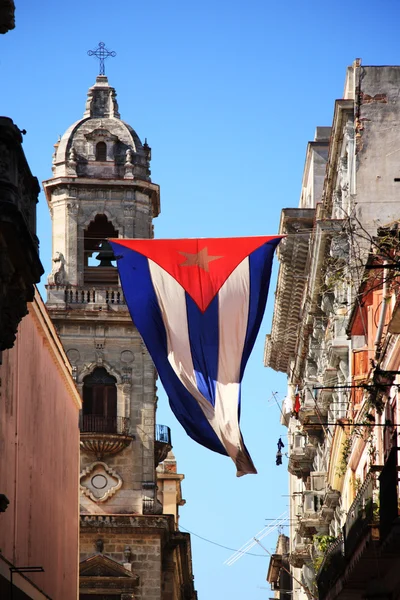 Kubanische Flagge in Havanna — Stockfoto