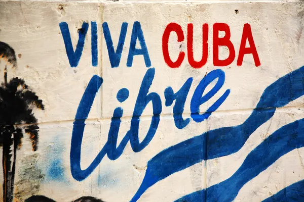 Viva куба Libre знак Стокове Зображення