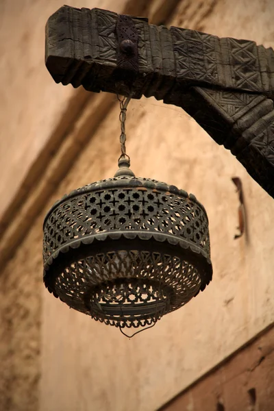 Lamp in Moroccan Medina — Stock Photo, Image