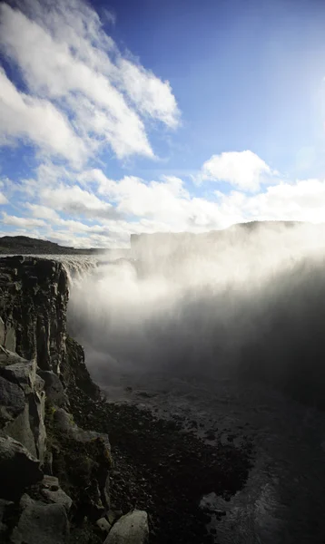 Looking down to Dettifoss — Stock Photo, Image