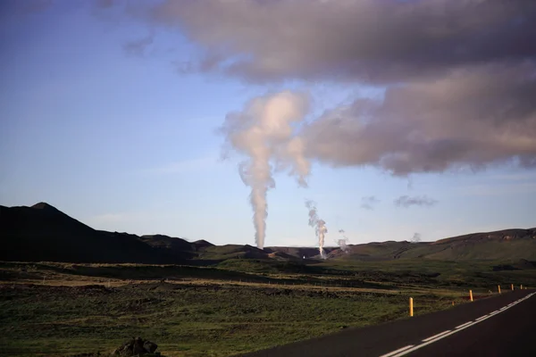 Geotermální elektrárny — Stock fotografie