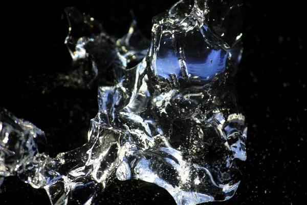 Close up of ice fragment — Stock Photo, Image