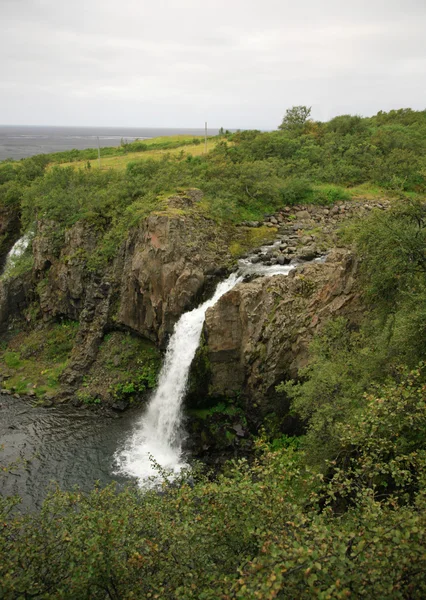 Vista de la cascada Magnustafoss — Foto de Stock