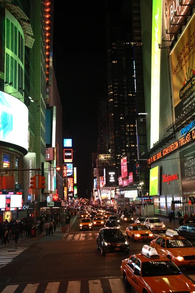 New York in der Nacht Stockbild