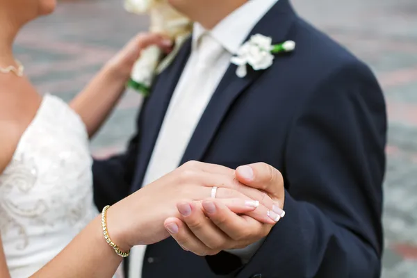 Just Married, Dancing — Stockfoto