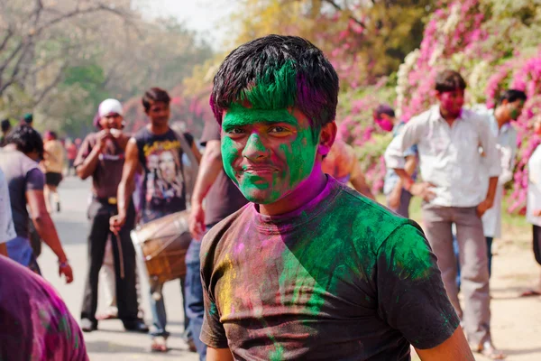 Celebrações do festival Holi na Índia — Fotografia de Stock