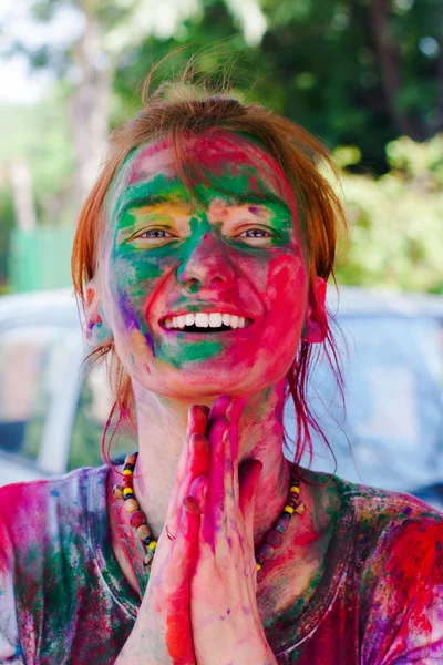 Festival Holi, Delhi, India. — Stock Photo, Image