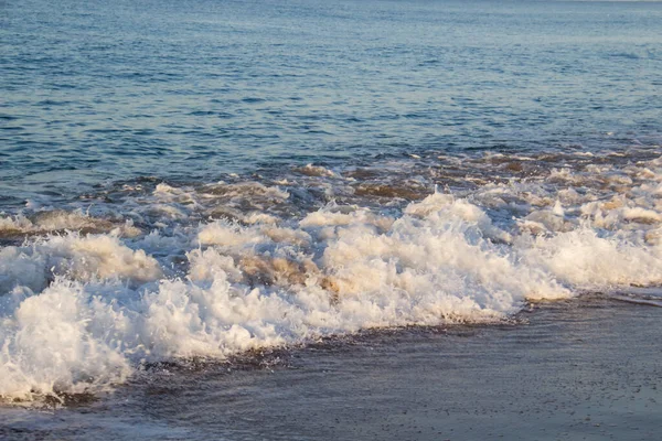 Прекрасний Морський Пейзаж Морськими Хвилями Піском Морські Хвилі Пляжі — стокове фото
