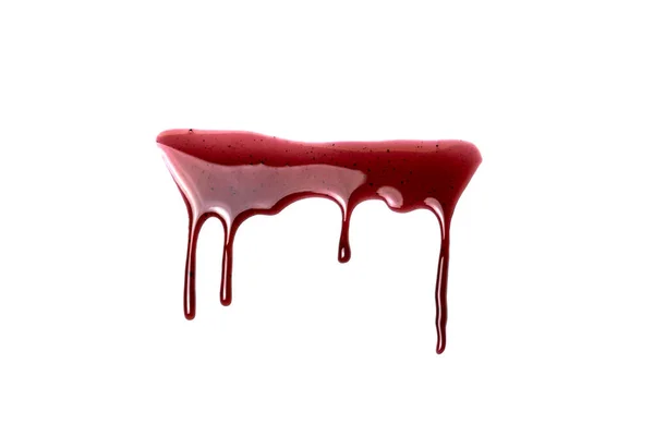 Percikan Darah Sebuah Darah Mengalir Bawah Pola Berdarah Konsep Darah Stok Lukisan  
