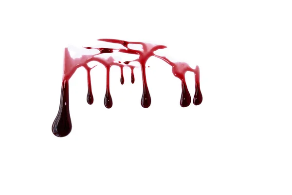 Una Salpicadura Sangre Una Sangre Fluyendo Hacia Abajo Maldito Patrón Fotos de stock libres de derechos