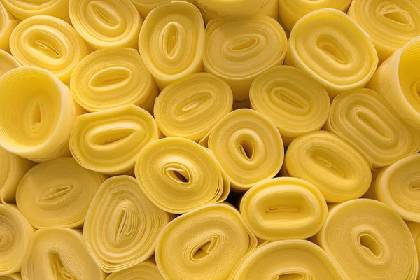 Rolls of foam rubber on store shelves — Stock Photo, Image