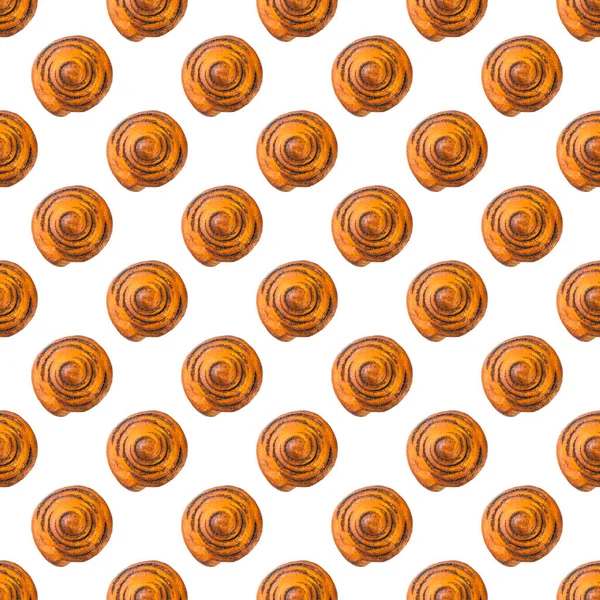 Seamless pattern of a muffin on a white background — Zdjęcie stockowe