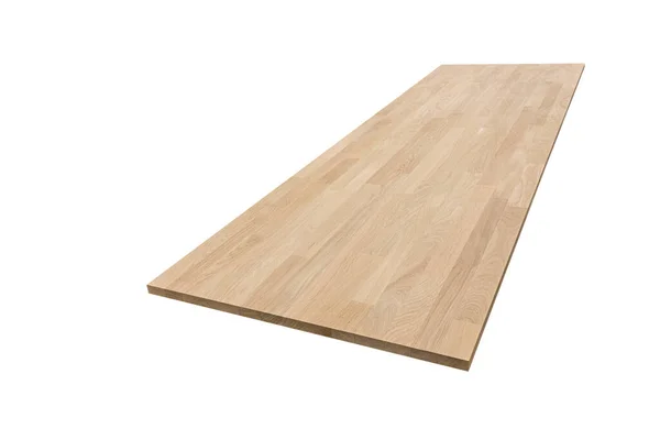Furniture board oak spliced on a white background — Stock Photo, Image