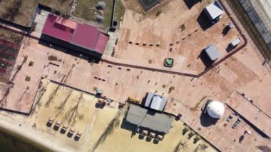 Park alanı. Dinlenme alanı hava görüntüsü