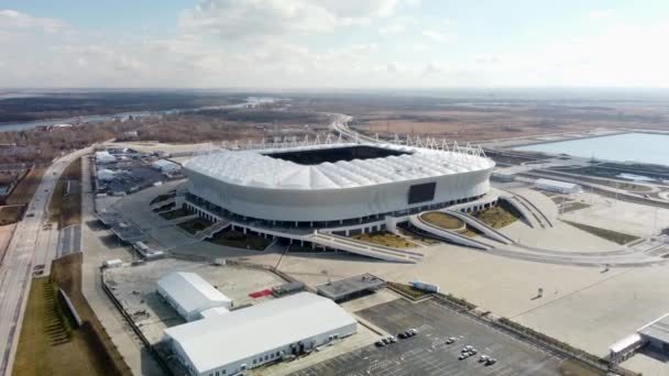 Stade de football rostov-arena vue aérienne — Video