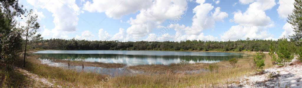 Lake located in Mike Roess Gold Head Branch State Park in Keystone Heights Florida Clay County