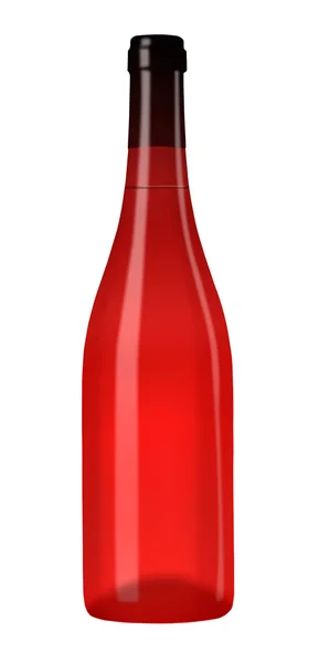 Vin flaska isolerad på vit bakgrund. — Stockfoto