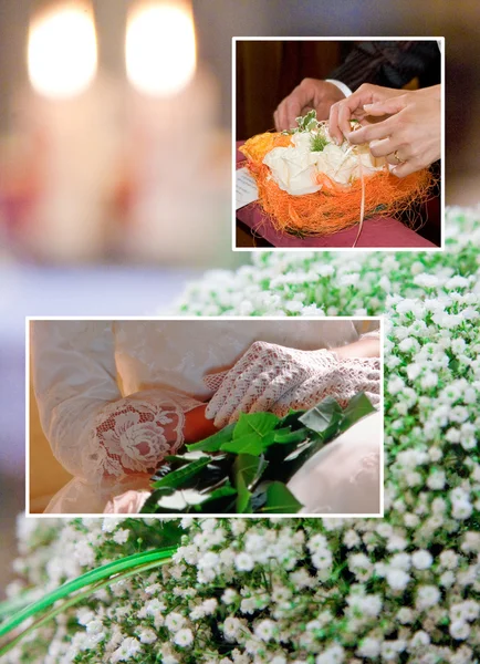 Wedding collage — Stock Photo, Image