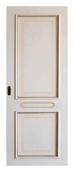 クリーム色の木製のドア — ストック写真