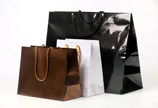 Drie shopping tassen. — Stockfoto