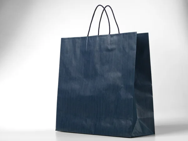 Blue shopping bag. — Stock Photo, Image