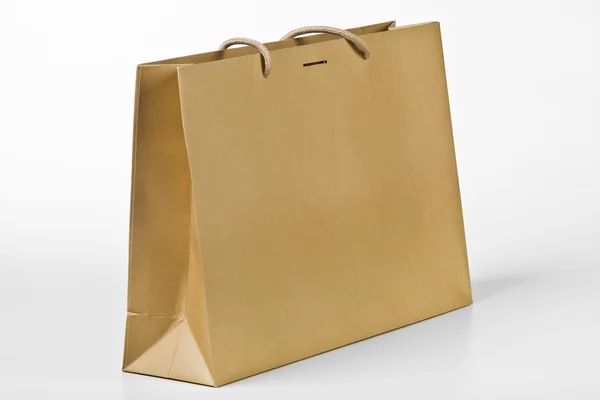 Beige shopping bag. — Stock Photo, Image