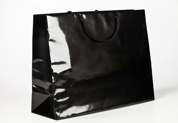 Black shopping bag. — Stock Photo, Image