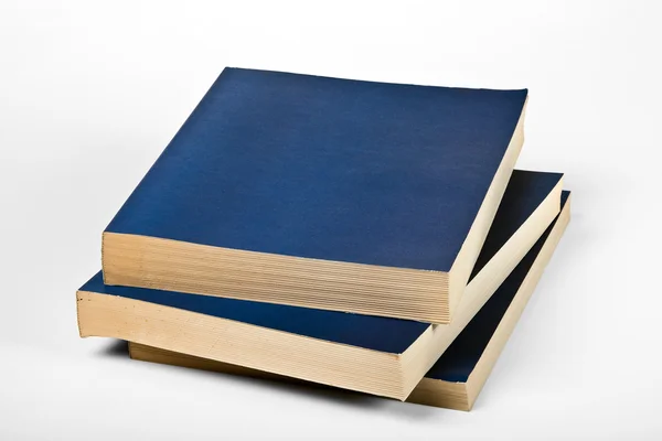 Blank blue books — Stock Photo, Image