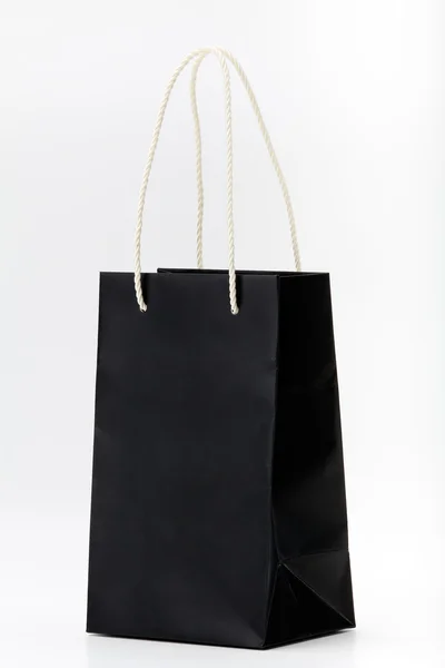 Black shopping bag. — Stock Photo, Image