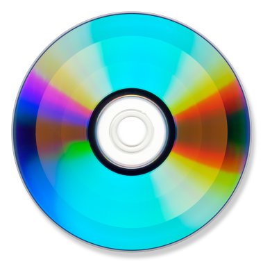 DVD veya cd üzerinde beyaz