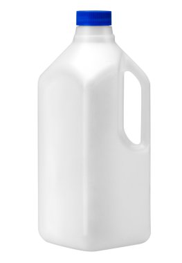 Beyaz plastik şişe