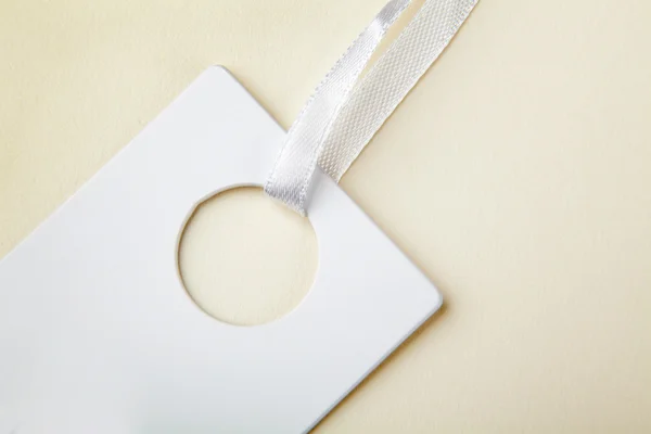 Blank labels and ribbon. — Stock Photo, Image
