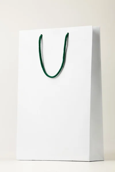 White shopping bag. — Stock Photo, Image