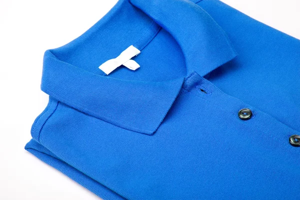 Blue polo shirt — Stock Photo, Image