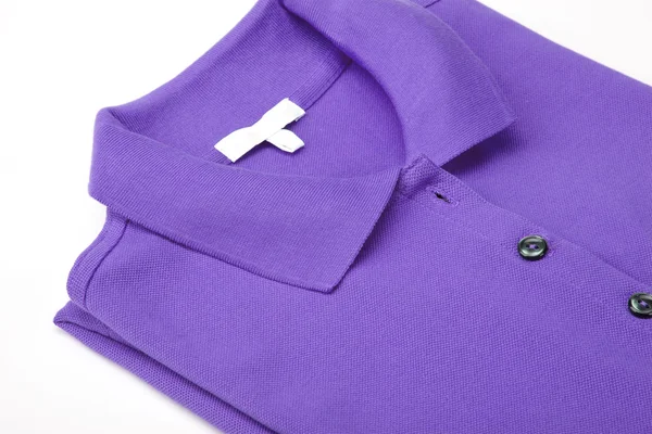 Violet polo shirt — Stock Photo, Image