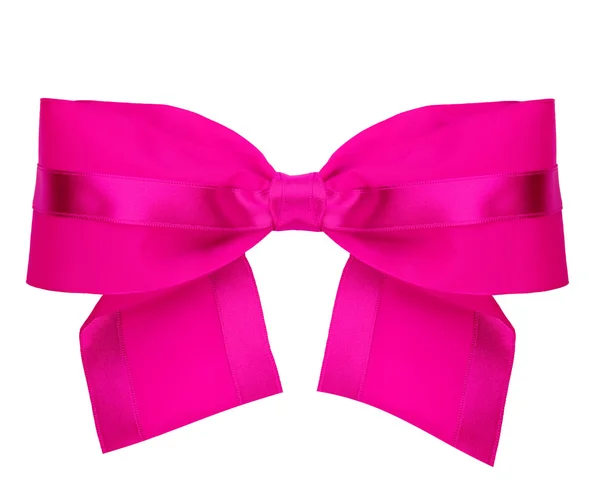 Fuchsia gift bow. — Stock Photo, Image